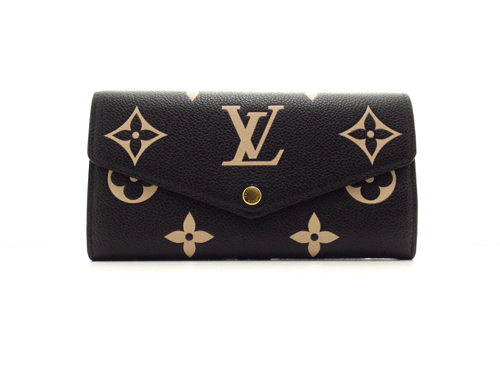 LOUIS VUITTON Portefeuille Sarah Bicolor Monogram Empreinte